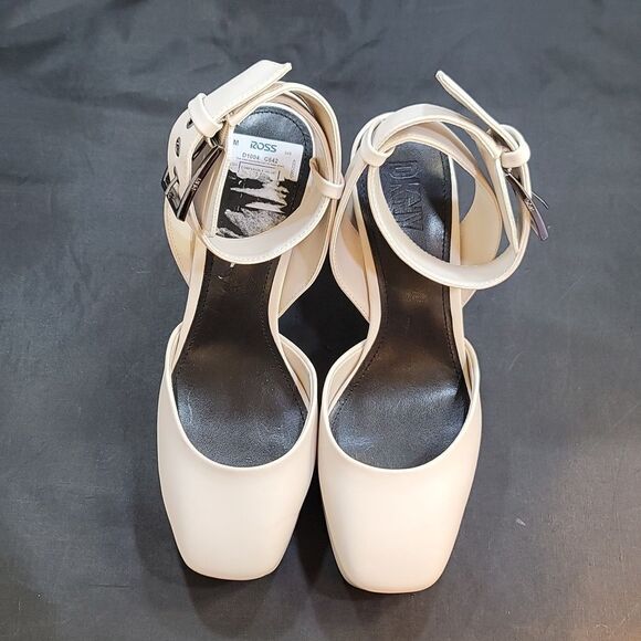 BRAND NEW DKNY BRIELLA LEATHER PLATFORM ANKLE WRAP PUMPS - Picture 4 of 16